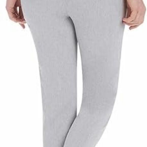 Hilary Radley Light Gray Ankle Length Pants With Smocked Waist - Picture 3 of 7